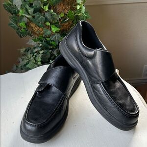 Hush Puppies Men's Gil Hush Puppies Black Leather Loafers Men’s 12